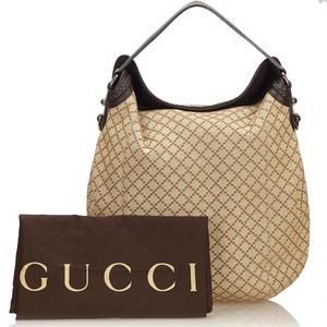 Best price on Poshmark $$ 💕Pre Loved Gucci Vintage - Diamante Jacquard Hobo Bag